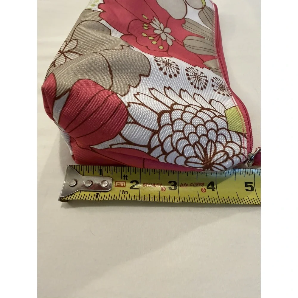 Clinique Makeup Bags Multi~Color Floral Lined 3Pc Set NWOT